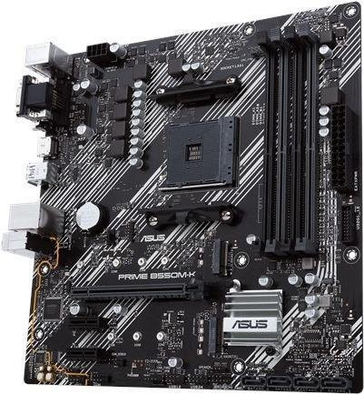 Asus PRIME B550M-K Mainboard mit AMD AM4 Sockel, B550 Chipsatz, Micro-ATX Formfaktor und DDR4 Unterstützung in Schwarz und Weiß - Bild 1