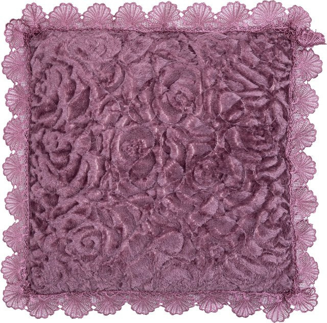 Kissenhülle Romantik von Viva Domo in Floral Vintage Design, Farbe: Pink und Purple, B/T/H: 40 x 40 x 40 cm - Bild 1