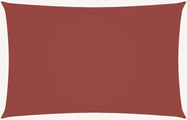 Furnicato Sonnensegel aus PU-beschichtetem Oxford-Gewebe, rechteckig, Terrakotta-rot, Breite: 7 m, Tiefe: 5 m - Bild 1