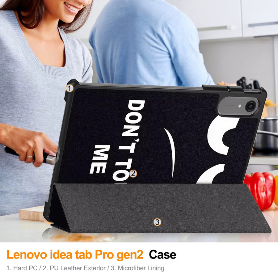 Lenovo Hartschalenhülle in Schwarz für Idea Tab Pro Gen2 / Xiaoxin Pro GT 13 / Pro 13 AI mit Auto-Sleep/Wake-Funktion und Stoßschutz, dreifach faltbar - Bild 5