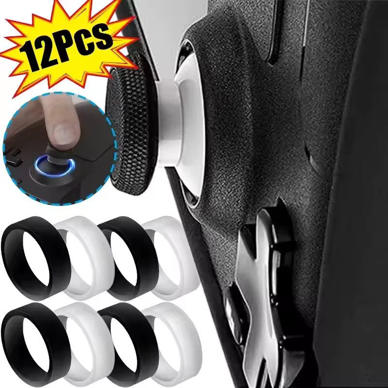 Abay Kratzfester Schutzring aus elastischem Gummi für Steam Deck, PS5, PS4 und Rog Ally Controller in Transparent oder Weiß - Bild 2