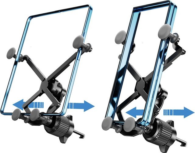 Oatsbasf Auto-Handyhalterung für Samsung Galaxy Z Fold 6 5 4 3 und iPhone 16 15, Schwerkraft-Expansions-Halterung für den Lüftungsschlitz, Schwarz - Bild 1