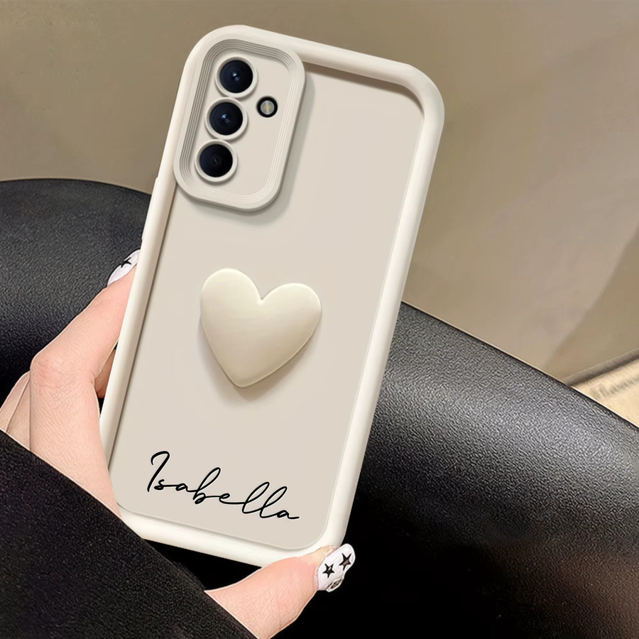 Individuelles Samsung Handycase Txie mit 3D Liebesherz Design in Schwarz für verschiedene Android Modelle - Bild 4