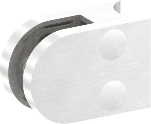 FeNau Glasklemme aus Edelstahl V2A in Silber für Rohr Ø 26,9 mm, B/T/H: 50 x 40 x 26 mm - Bild 1