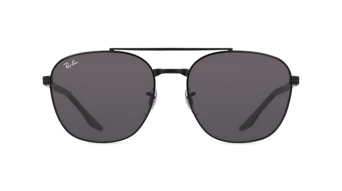 Ray-Ban RB3688 Sonnenbrille, Vollrand, Quadratisch, Metall, Schwarz, Unisex - Bild 1