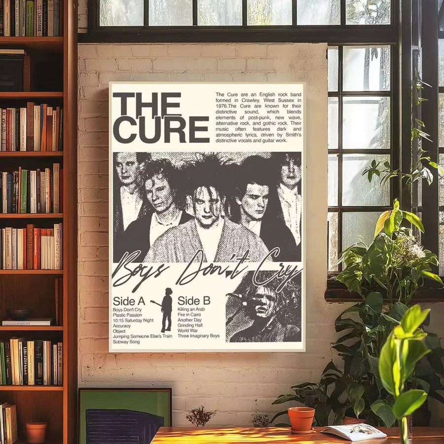 Selbstklebender Wandaufkleber Rastar The C-Cure Band Klassisches Kunstposter in Mehrfarbig - Bild 5