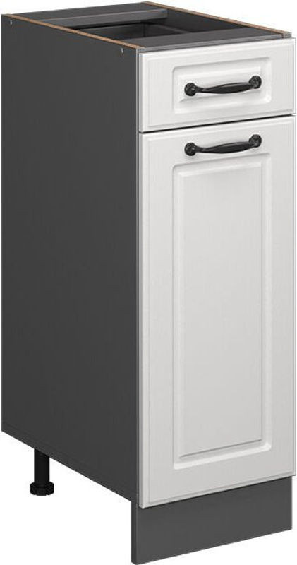 Vicco Küchenunterschrank R-Line in Weiß Landhaus aus Holzwerkstoff mit Drehtüren, Breite: 30 cm - Bild 1