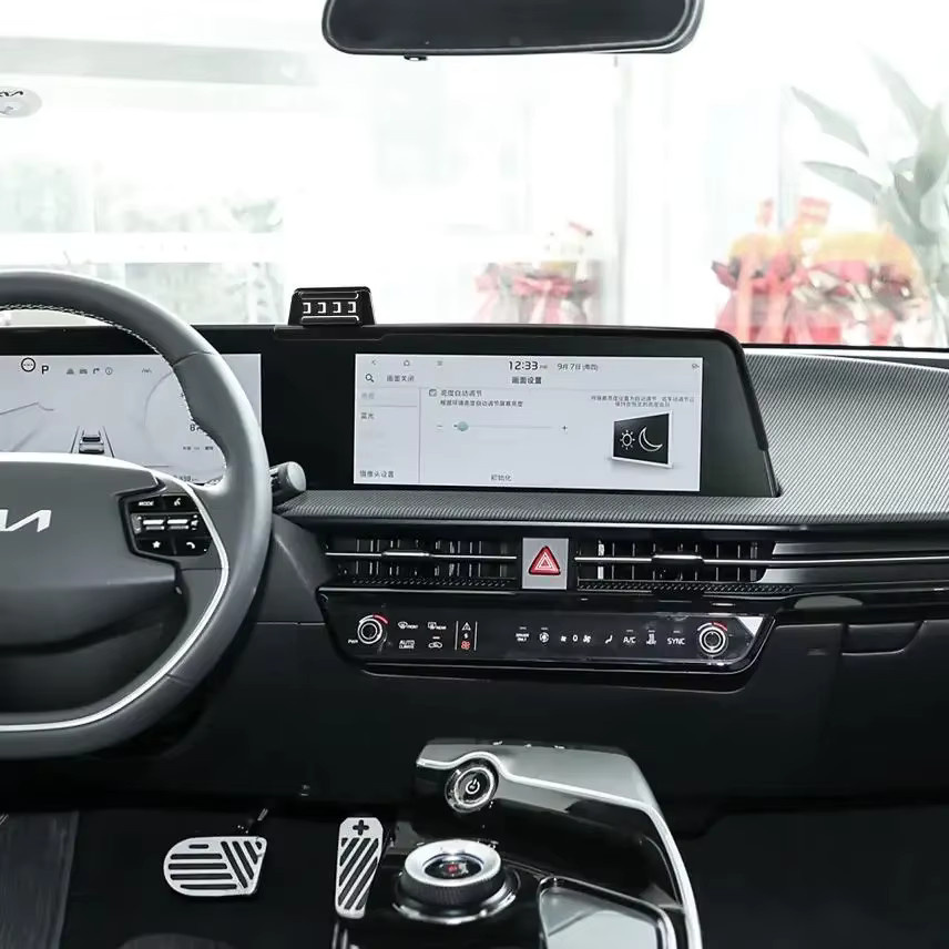 AOSRRUN Kabelloses 15W Ladegerät und Telefonhalterung für Kia EV6 2022 2023 mit 12,3 Zoll Bildschirm Abdeckung in Schwarz - Bild 2