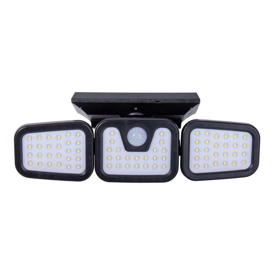 Näve LED-Solar-Außenwandleuchte Schwarz aus Kunststoff mit Bewegungsmelder und Dämmerungssensor, B/H/T: 28,3 x 11 x 13,5 cm - Bild 2