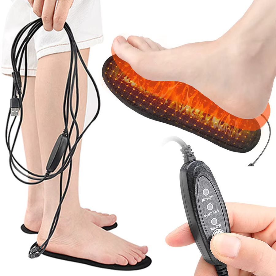 JOCESTYLE USB Beheizte Schuheinlagen in Schwarz für Damen und Herren - Bild 3