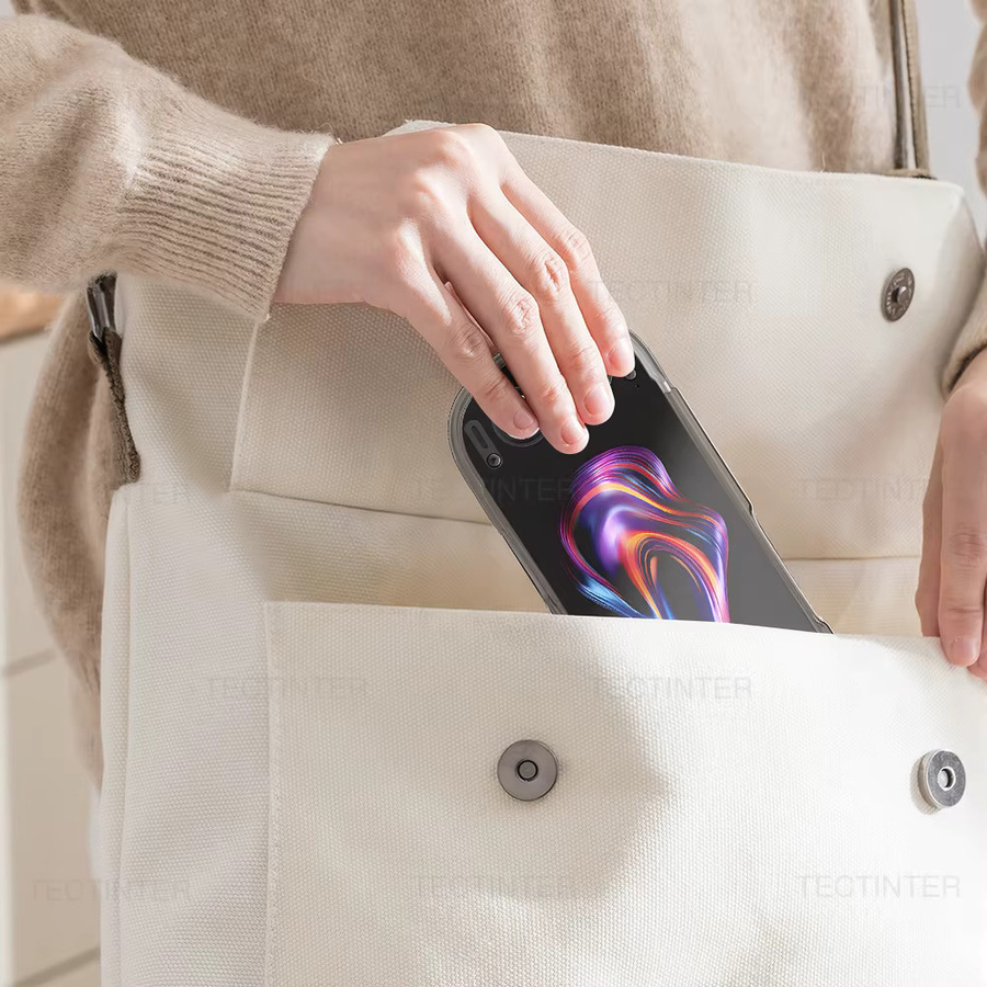 TECTINTER Transparente TPU-Schutzhülle für Retroid Pocket 6 Handheld-Spielekonsole in Schwarz - Bild 4