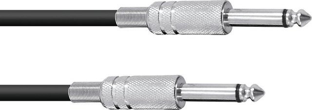Omnitronic Klinkenkabel 6,3 mm Mono auf 3,5 mm Jack, Schwarz, 10 m - Bild 1