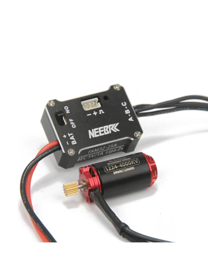 NEEBRC Bürstenloser Motor, 12T Getriebe, 25A ESC, für Off-road Auto Crawler - Bild 3