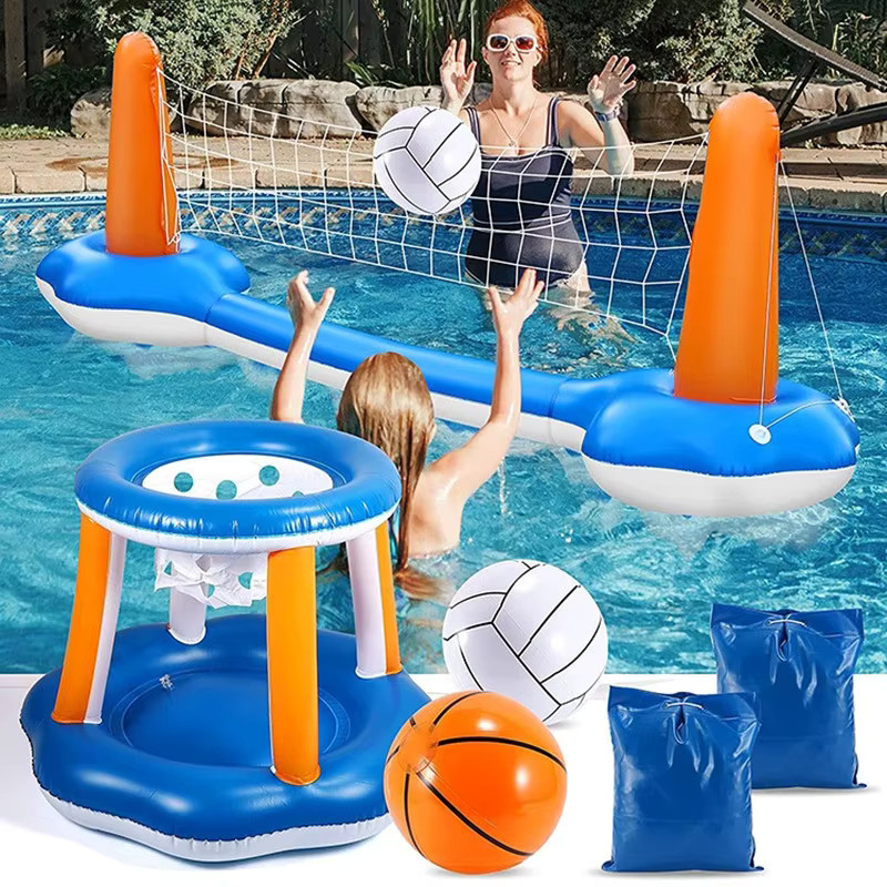3M PVC Wasser Volleyball und Basketball Ständer für Outdoor-Unterhaltung und Bad-Zubehör für Erwachsene und Kinder - Bild 3