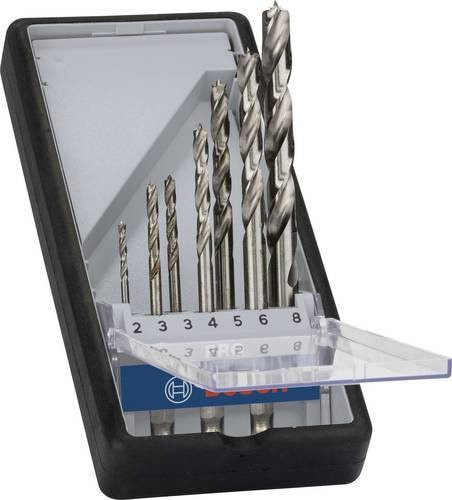 Bosch Holz-Spiralbohrer-Set Robust Line 7-teilig aus HSS mit 1/4 Zoll Sechskantschaft - Bild 1