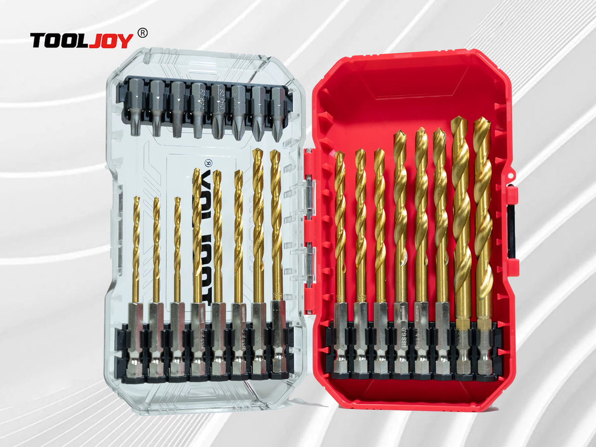 TOOLJOY 24-teiliges Titan-beschichtetes Bohrer-Set aus Edelstahl - Bild 4