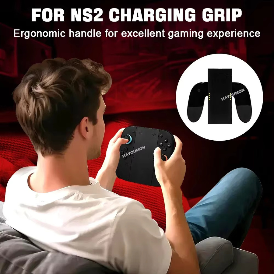HeroAngel Ladegriffhalterung und tragbare Ladestation für Nintendo Switch Controller in Schwarz - Bild 5