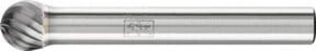 PFERD TOOLS Hartmetall Frässtift Kugel KUD universal mittel, Farbe: Silber, Durchmesser: 8 x 7 mm, Schaft-Durchmesser: 6 mm - Bild 1