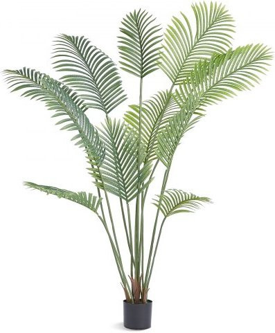 VEVOR Künstliche Palme in Grün, 1,8 m hohe Kunstpflanze aus PE-Material mit Kippschutz für Innen und Außen - Bild 1