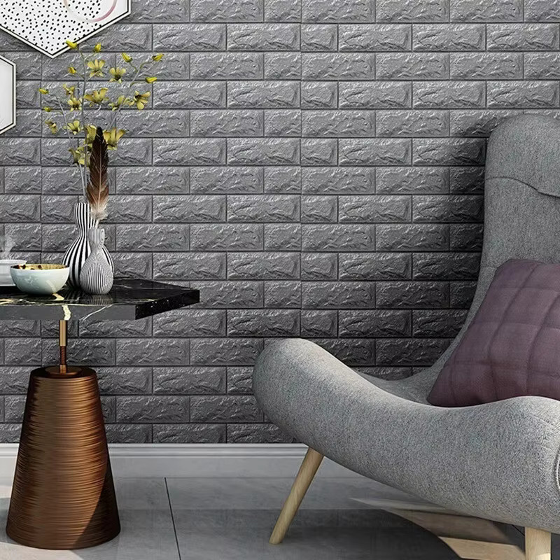 Selbstklebende 3D Wandtapete von ctzsoop in Weiß mit modernem geometrischem Design aus wasserfestem PVC - Bild 3