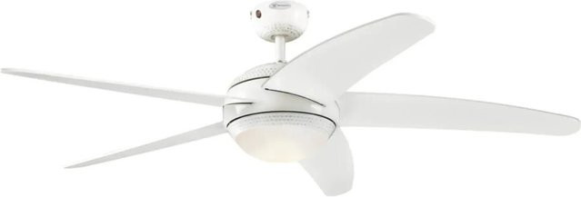 Westinghouse Bendan Deckenventilator in Weiß mit dimmbarer LED-Beleuchtung und Fernbedienung - Bild 1