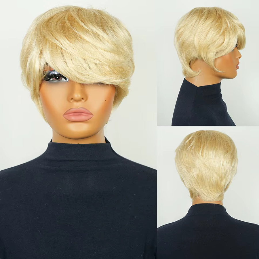OYM HAIR Echthaar-Perücke, Bob-Schnitt, blond, Damen - Bild 2