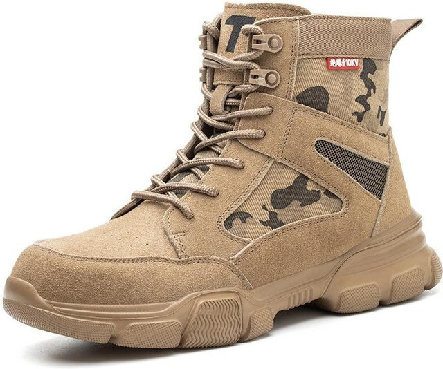 Avant-garde Arbeitsschutzstiefel für Herren in Braun mit isolierter 10kV Sohle, Anti-Quetsch- und Durchstichschutz, Größe 47 - Bild 1
