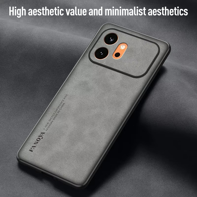 EUCAGR Luxus PU-Leder Handyhülle für Huawei Honor 600 Pro und Honor 600 Lite, stoßfestes Silikon-Case in Grau - Bild 2