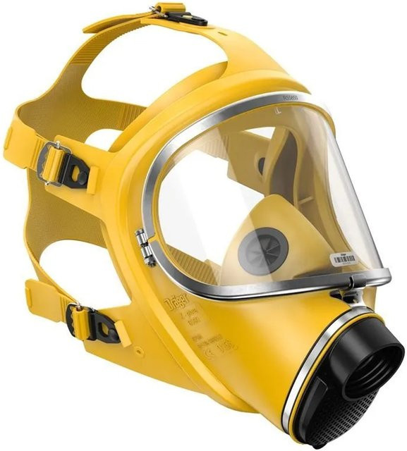 Dräger X-plore 6570 Si/ge-l-ra Einfilter Vollmaske mit Sprechmembran aus Silikon in Gelb - Bild 1
