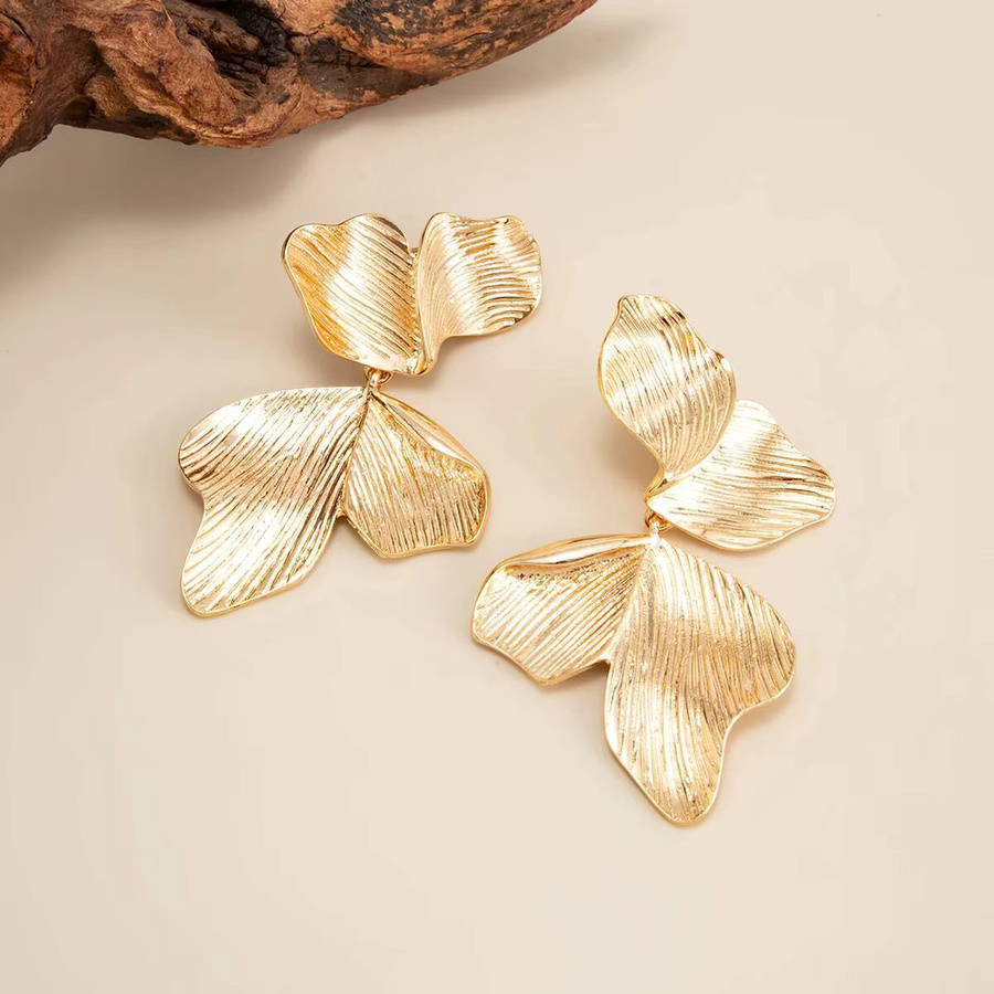 IngeSight.Z Ohrring, Pflanze Baum Blatt, Gold, Damen, Vintage - Bild 3