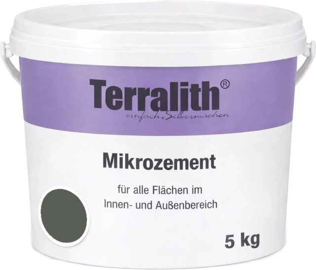 Terralith Mikrozement Fix & Fertig LFN0833 Schwarz 5kg Fein für 3,5qm - Bild 1