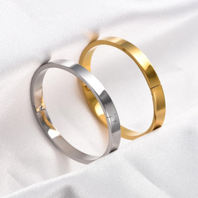 YULIN Armreif Edelstahl, Roségold, Damen - Bild 1
