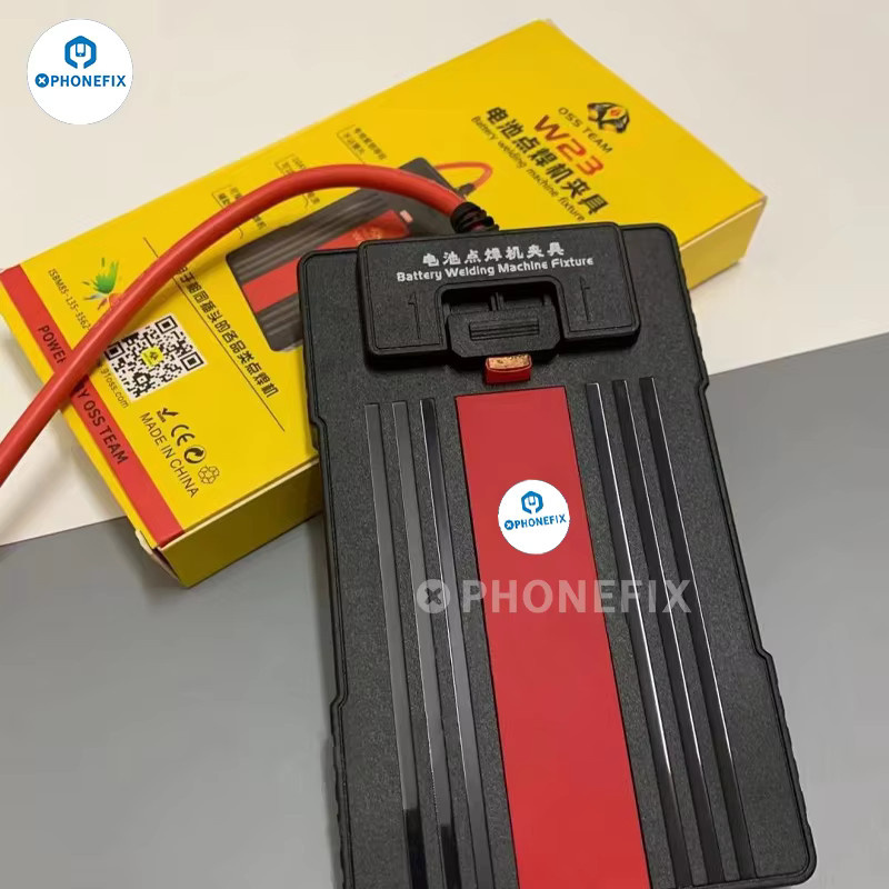 PHONEFIX W23 Professional Edition Akku-Punktschweißgerät in Schwarz mit universeller Halterung für iPhone X-14 Batterie-Reparaturen - Bild 5