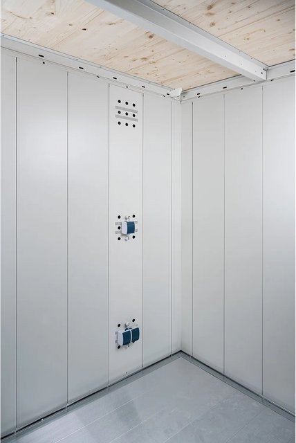 Biohort Elektro-Montagepaneel Neo für Gerätehaus, Farbe: Grau, Breite: 28 cm, Höhe: 204 cm - Bild 1