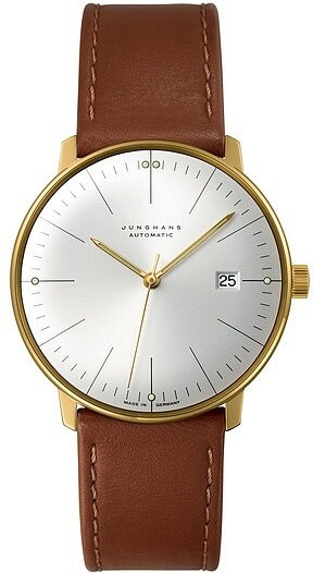 Junghans Armbanduhr Automatik, Edelstahl, Leder, 38 mm, Herren - Bild 1