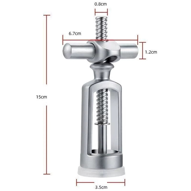 Venlohome Multifunktionaler Weinöffner aus Zinklegierung in Silber - Bild 6