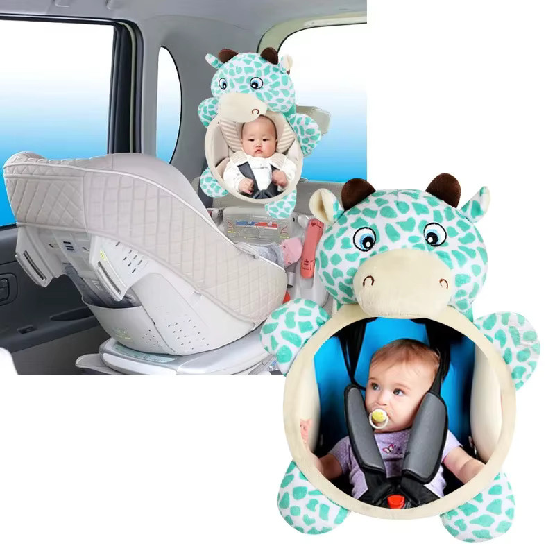 Rücksitz-Baby Spiegel für die Auto-Sicherheit in Schwarz und Weiß zur Überwachung deines Kindes - Bild 1
