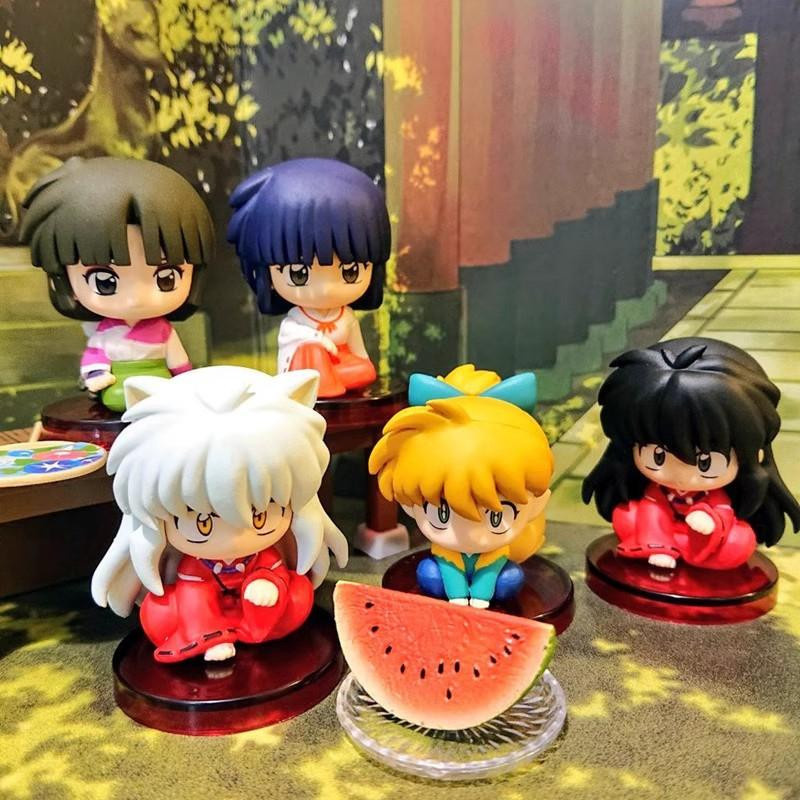 4er-Set Anime Inuyasha Figuren aus PVC mit Kikyo, Sesshoumaru, Higurashi und Kagome in Multicolor, Höhe: 12 cm - Bild 2