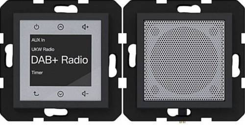 Hager Unterputz-Radio WAN6010BM in Nachtschwarz Matt mit DAB+ - Bild 1