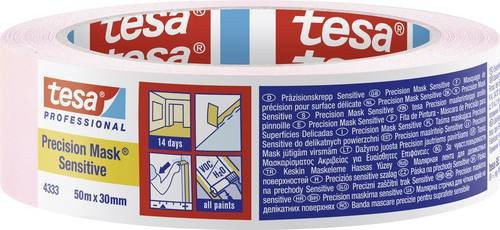 tesa Präzisionskrepp Sensitiv Masking Tape, Farbe: Pink, Breite: 30 mm, Länge: 50 m - Bild 1