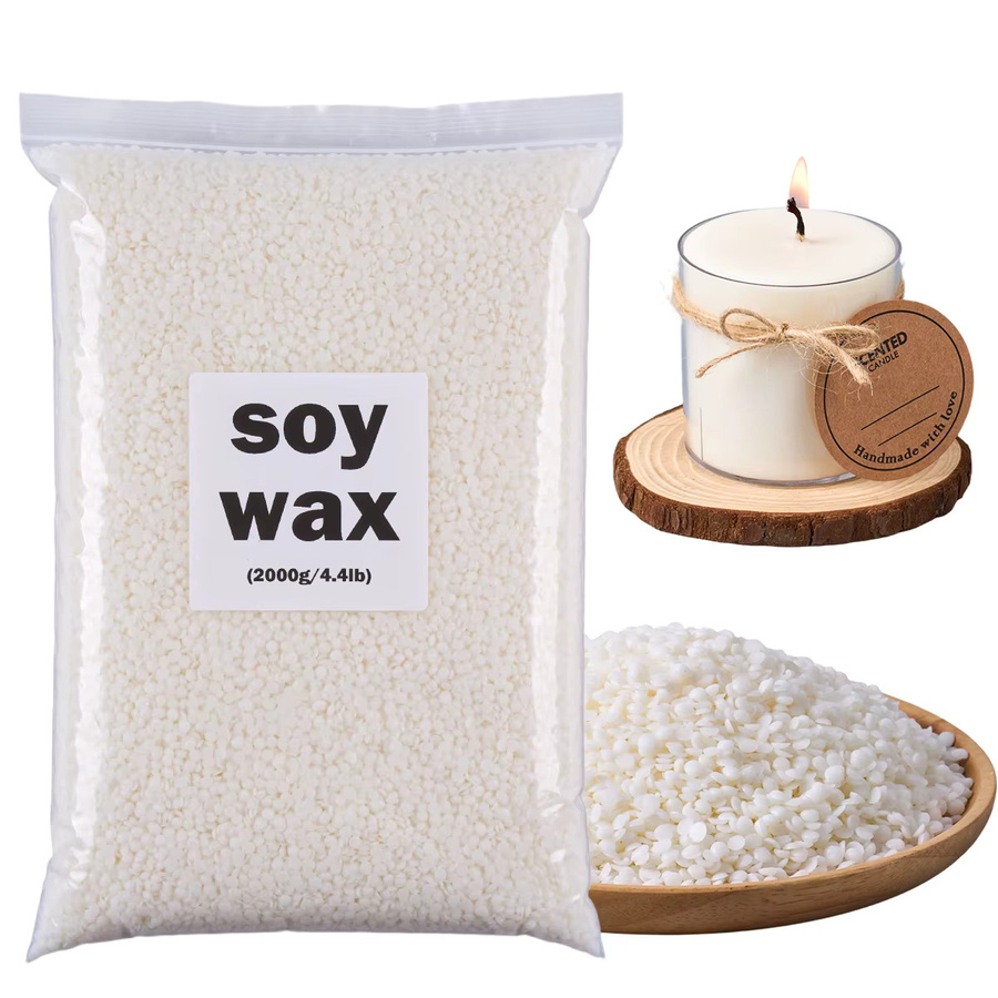 UDOCOOL Sojawachs-Pellets aus natürlichem Sojabohnenwachs für die Aromatherapie und Kerzenherstellung, Farbe: Weiß - Bild 2