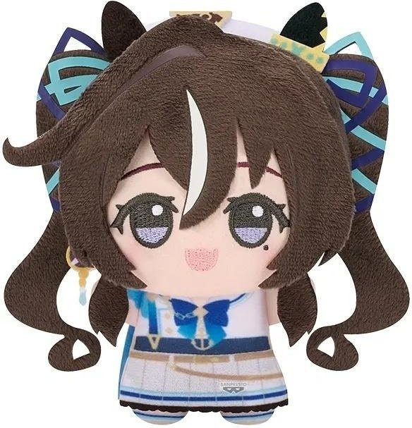 Binchi Fitness Uma Musume Mini Plüschpuppe Vivlos Cheval Grand Verxina, Rucksackanhänger, Schwarz, ab 14 Jahren - Bild 1