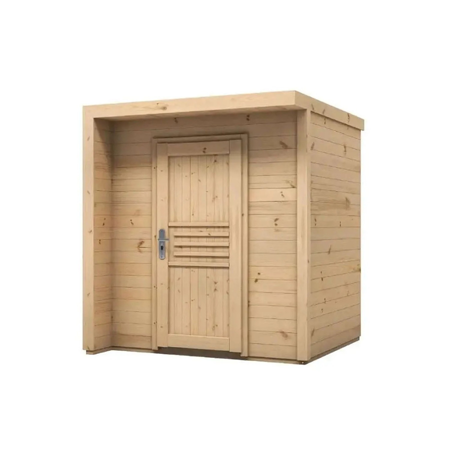 Alpholz Gartenhaus Bratek Flachdach Unbehandelt B/T/H: 204 x 202 x 229 cm - Bild 2