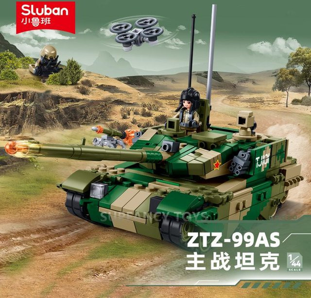 Sluban Hauptkampfpanzer Modellheer 391 Teile 6-12 Jahre - Bild 1