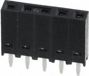 Molex Einbau-Buchsenleiste Standard Schwarz mit 5 Polstellen und 2.54mm Rastermaß - Bild 1