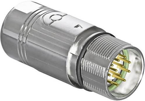 Intercontec Industriesteckverbinder M23 Serie 623 Signalsteckverbinder AKUA012MR04410200C00 in Silber aus Metall - Bild 1