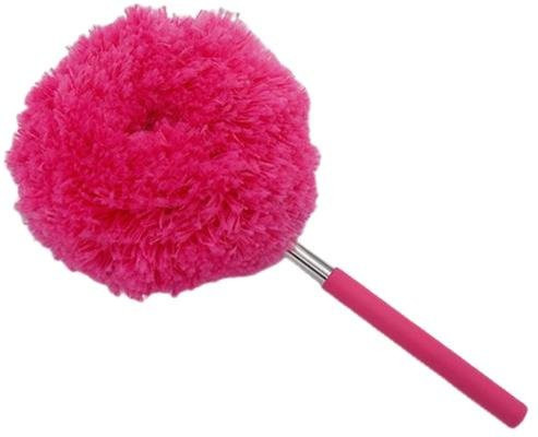 Hercules Flexibler Reinigungsstaubwedel mit Teleskopstange in Pink - Bild 1