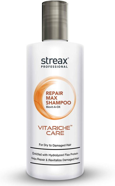 Streax Professional Vitariche Care Repair Max Shampoo, 300 ml, für trockenes Haar - Bild 1