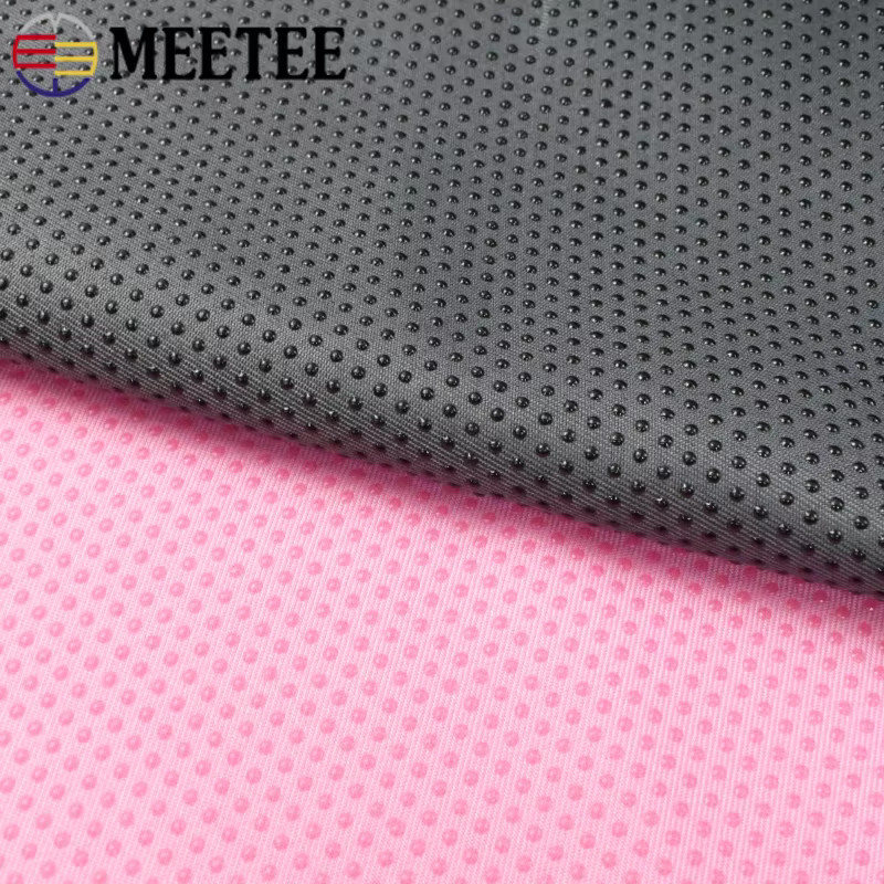 Meetee Antirutsch-Stoff mit Gummi-Punkten in Schwarz und Multicolour, B/T: 200 x 150 cm - Bild 2