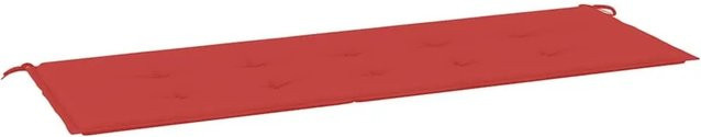 vidaXL Gartenbank-Auflage Rot aus Oxford-Gewebe mit Schaumstoff, B/T/H: 150 x 50 x 3 cm - Bild 1